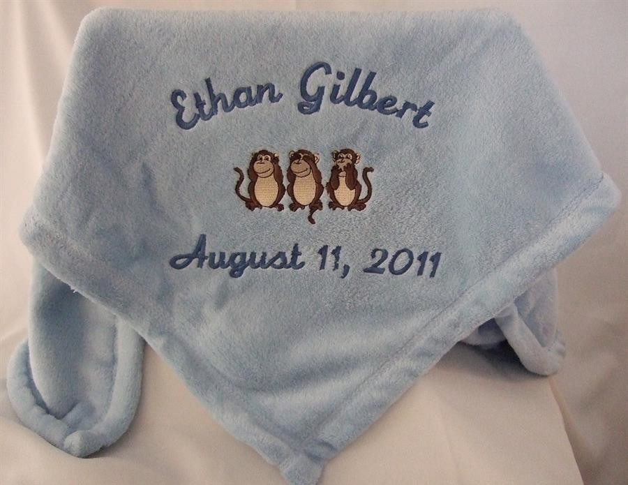 Personalized baby blanket