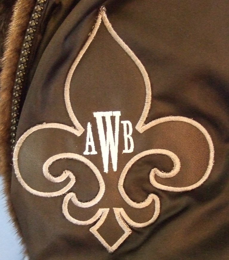 Custom shape fleur de lis patch