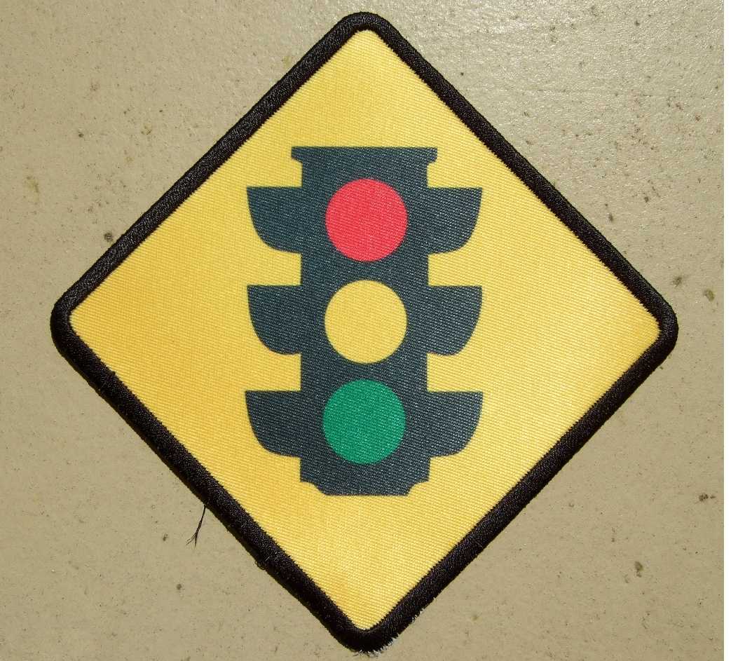 custom stop light patch