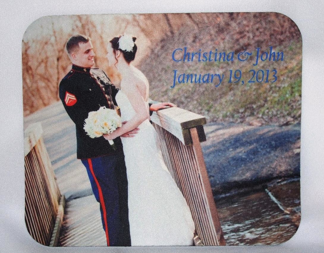 wedding picture mouse pad