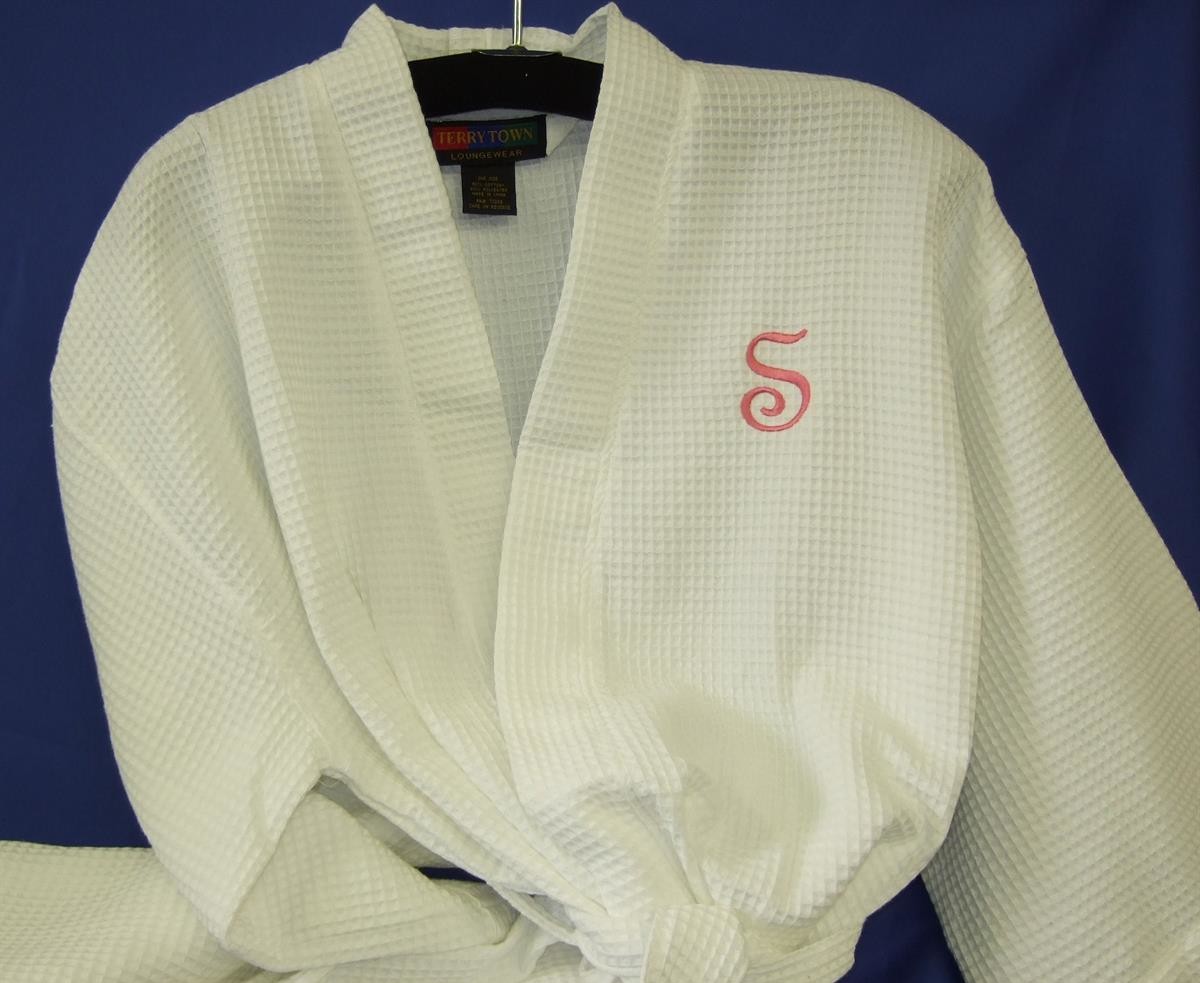 Monogrammed robe