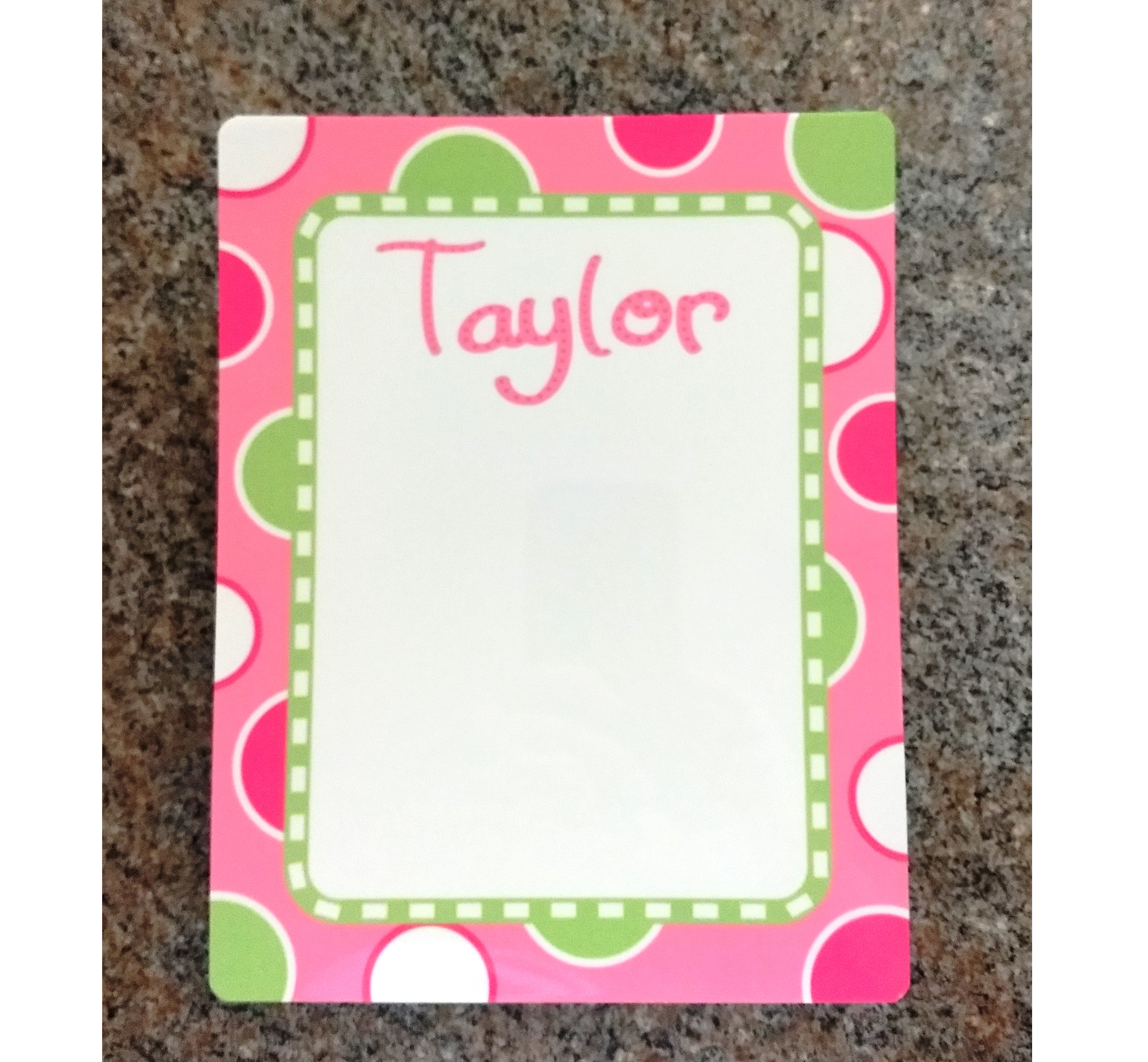 personalized dry erase board