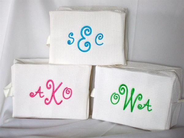 Personalized cosmetic bags