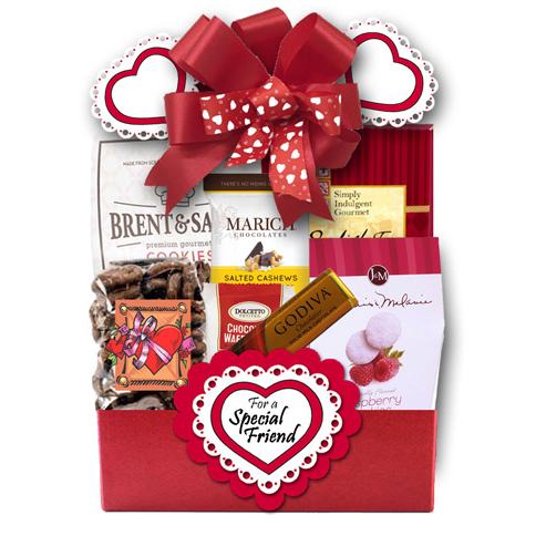 Image Happy Valentine's Day Gift Basket for a Friend
