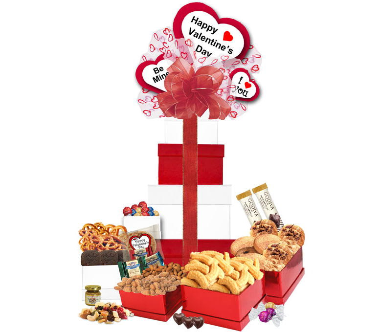 Valentine's Day Sweet & Savory Gift Tower