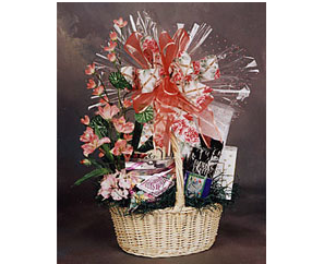 Assorted gourmet gift basket