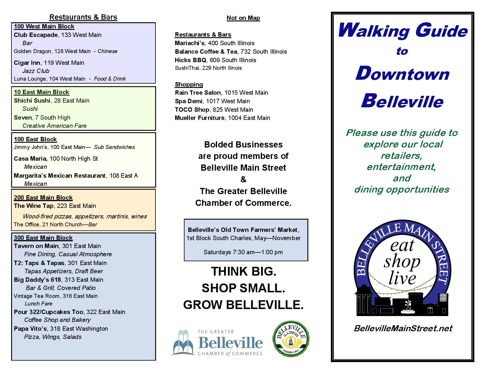 Downtown Belleville Map Belleville Main Street