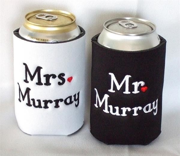 Personalized can koozies