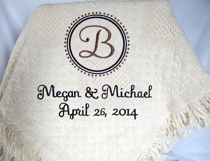 Personalized wedding blanket WHB2001