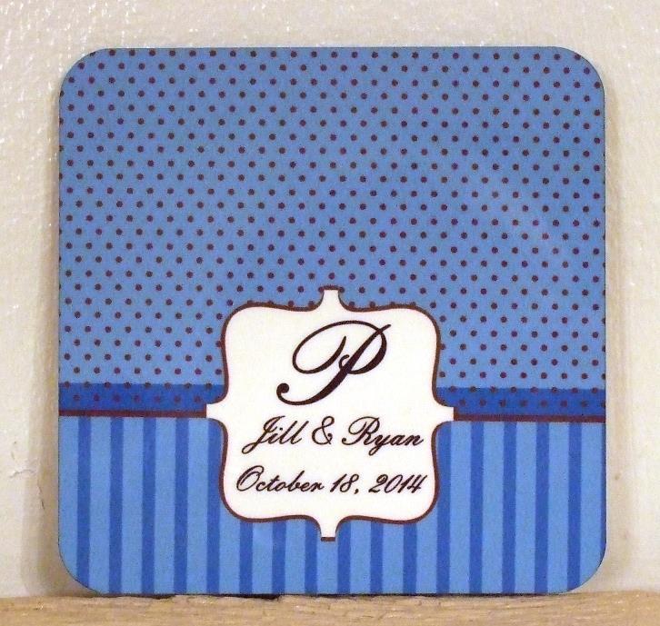 Monogrammed coaster