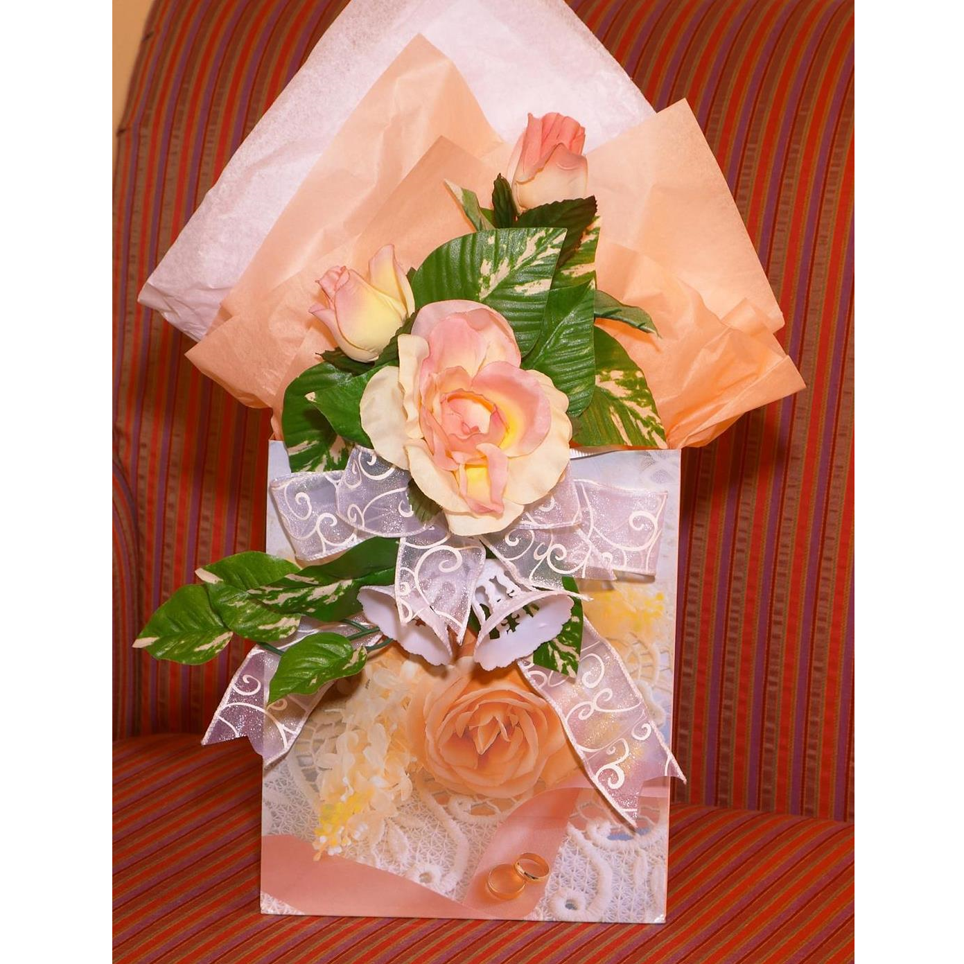 Wedding gift bag for hotel guests.