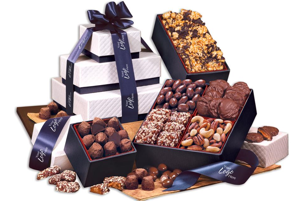 Gourmet gift tower