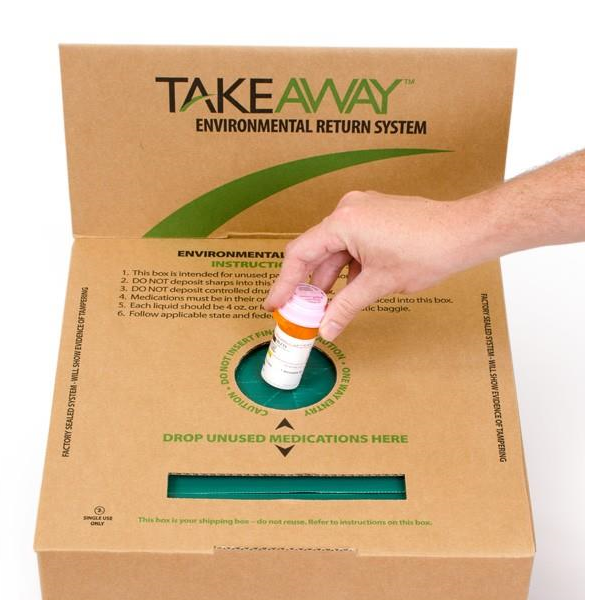 Take Away environmental return system for prescription medication at scott drug